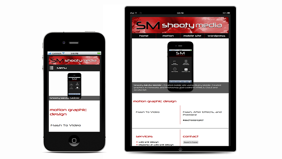 Shooty Media responsive design
